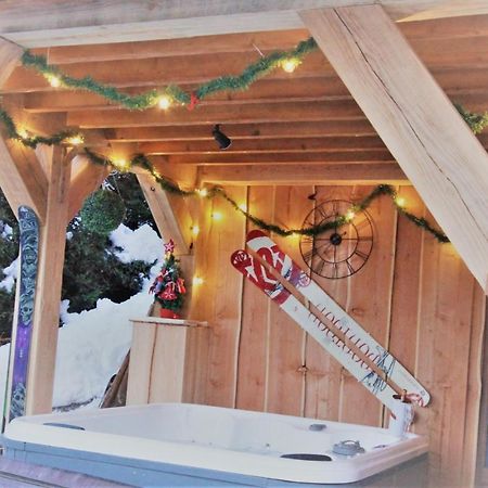 Chalet Miravidi, Montchavin-La Plagne, Jacuzzi & Sauna Exterior foto