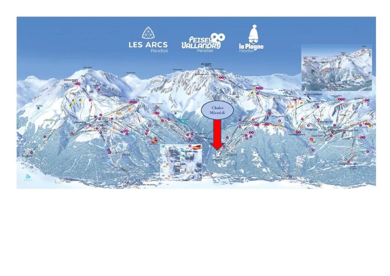 Chalet Miravidi, Montchavin-La Plagne, Jacuzzi & Sauna Exterior foto